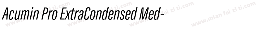 Acumin Pro ExtraCondensed Med字体转换